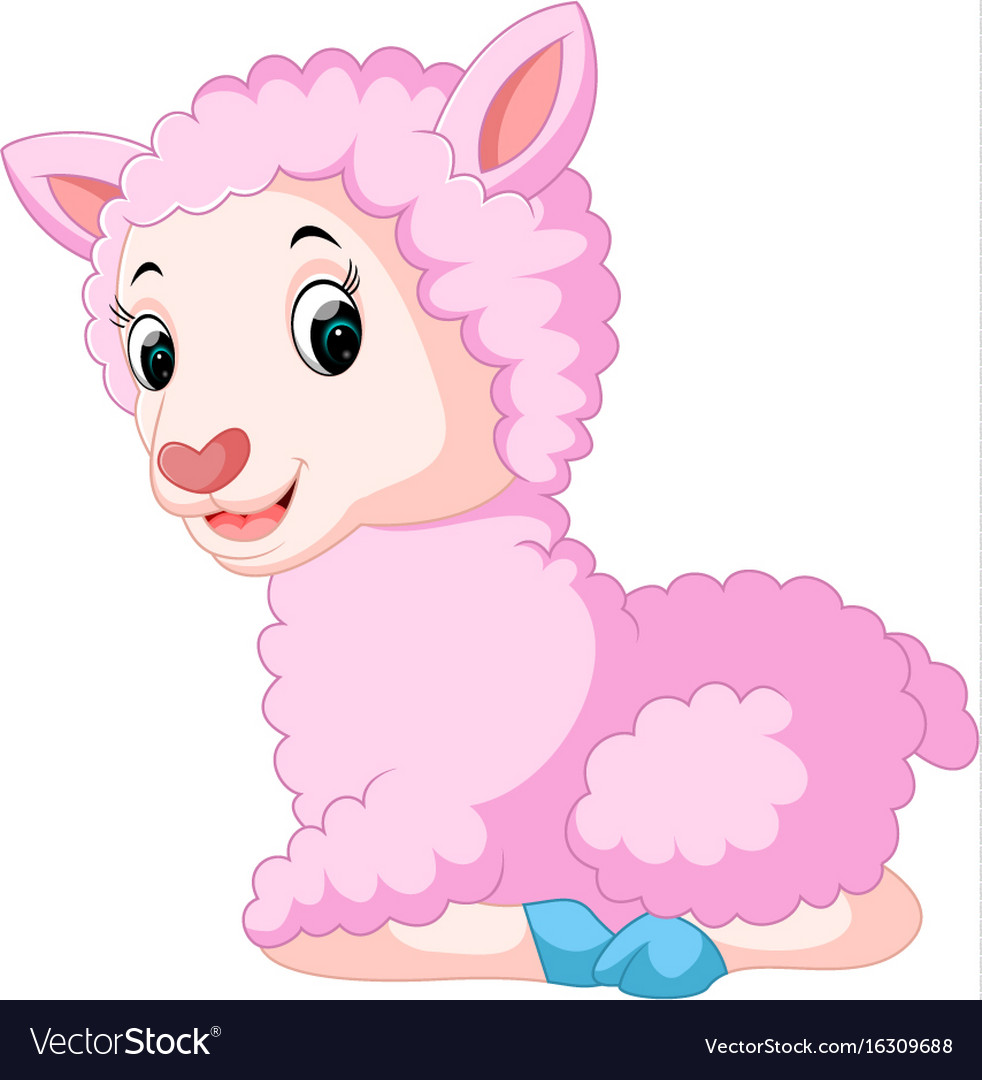 Download Cute sheep cartoon Royalty Free Vector Image - VectorStock