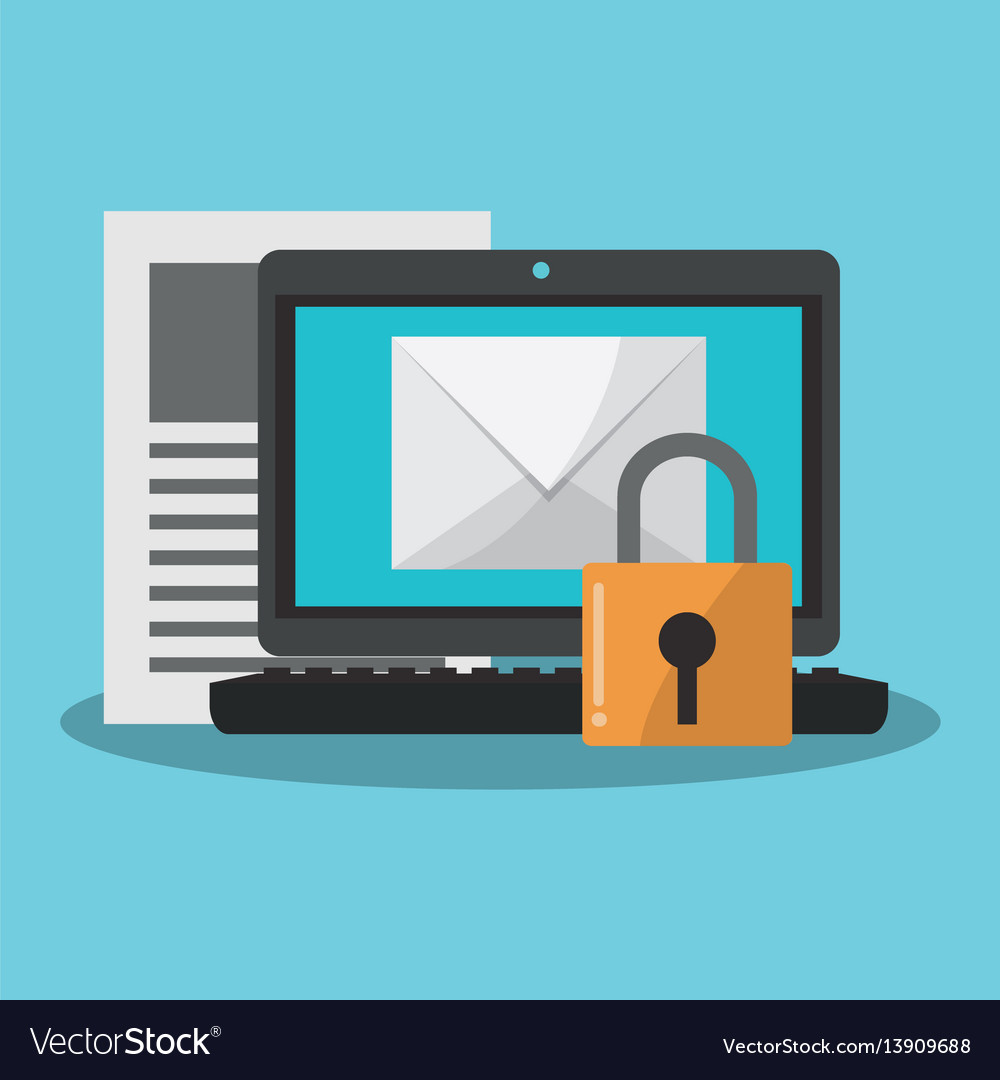 Internet security related icons image vector image Internet security related icons image