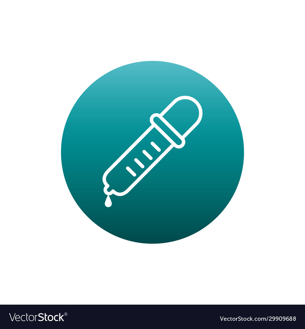 Isolated dropper block gradient style icon