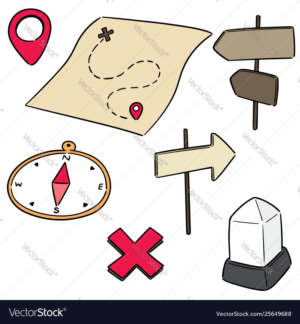 Karte und Richtung Icons
