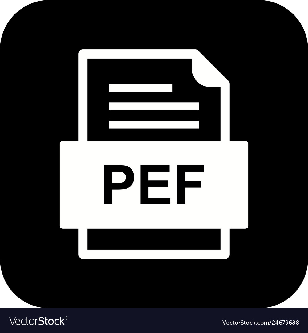 Pef file document icon