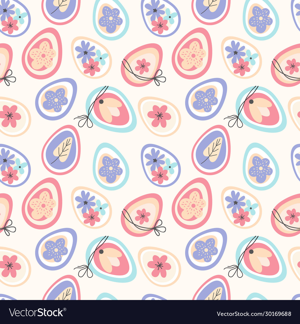 Seamless pattern happy easter background