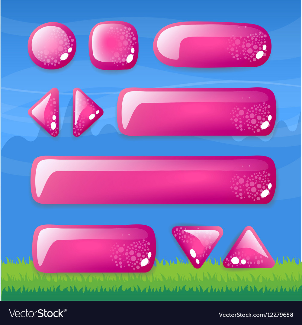 Set of buttons