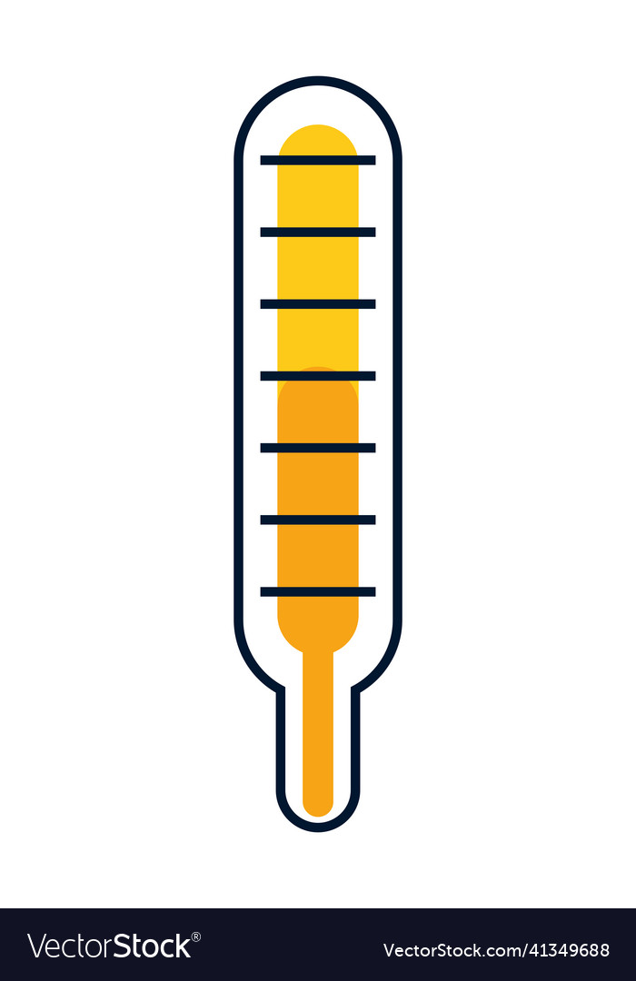 Thermometer temperature measure Royalty Free Vector Image