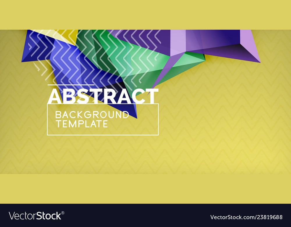 Triangular 3d geometric shapes background