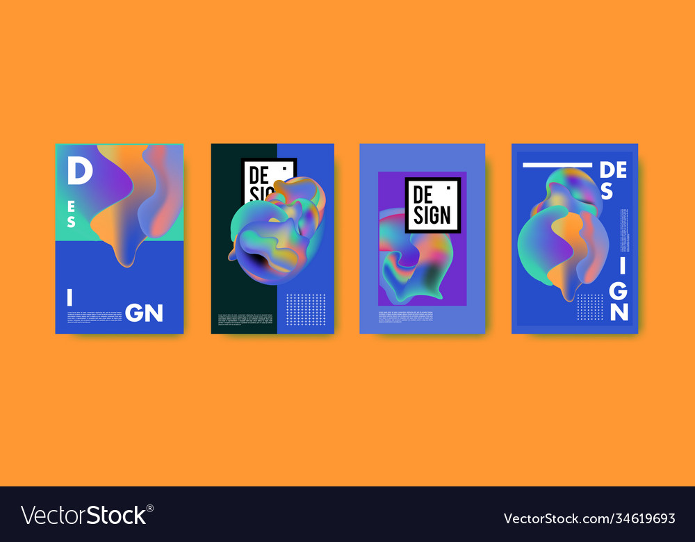 Abstract colorful liquid and fluid pattern