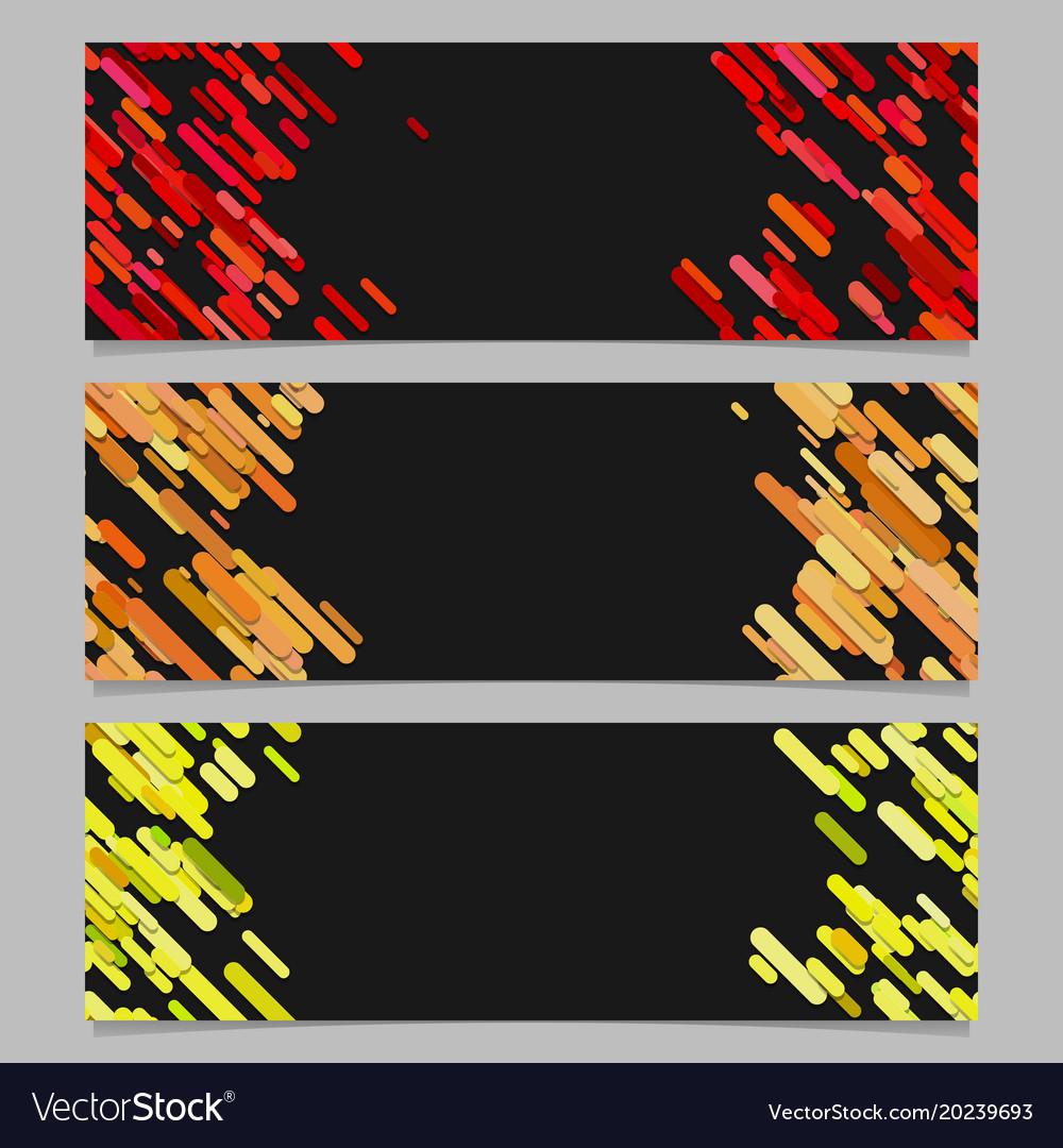 Abstract diagonal rounded stripe pattern banner