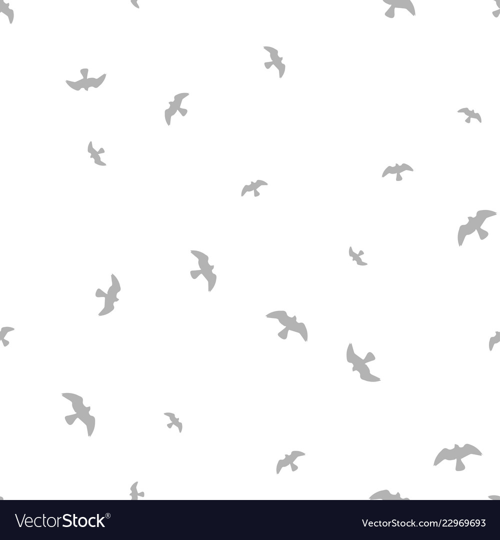Bird seamless pattern vector image Bird seamless pattern