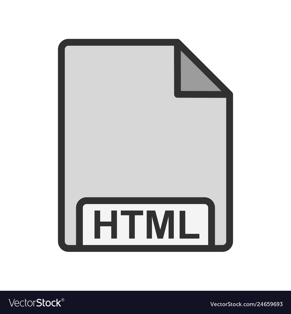 Html icon Royalty Free Vector Image - VectorStock