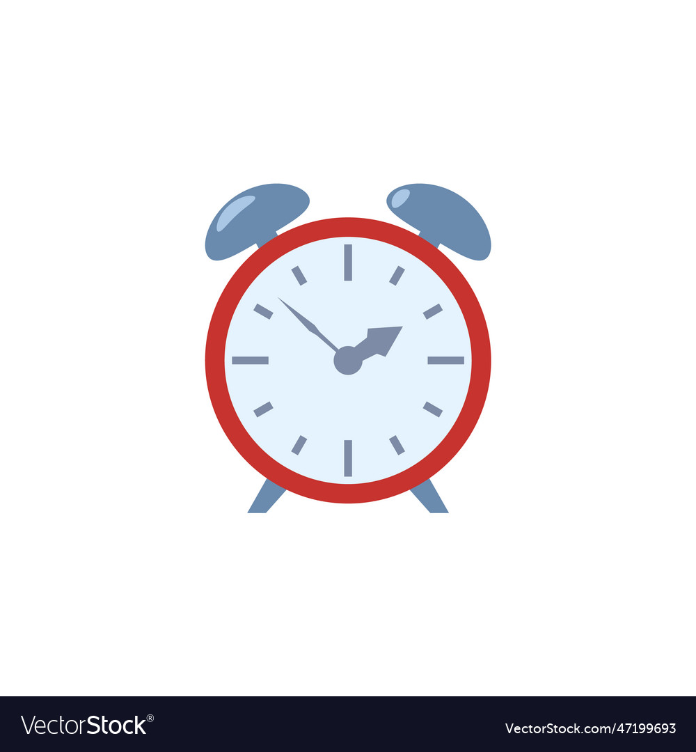 Retro alarm clock for wakeup time and deadline Vector Image