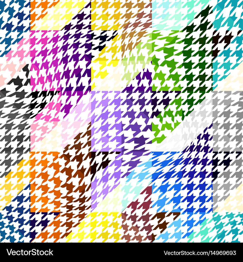 Seamless hounds-tooth pattern Royalty Free Vector Image