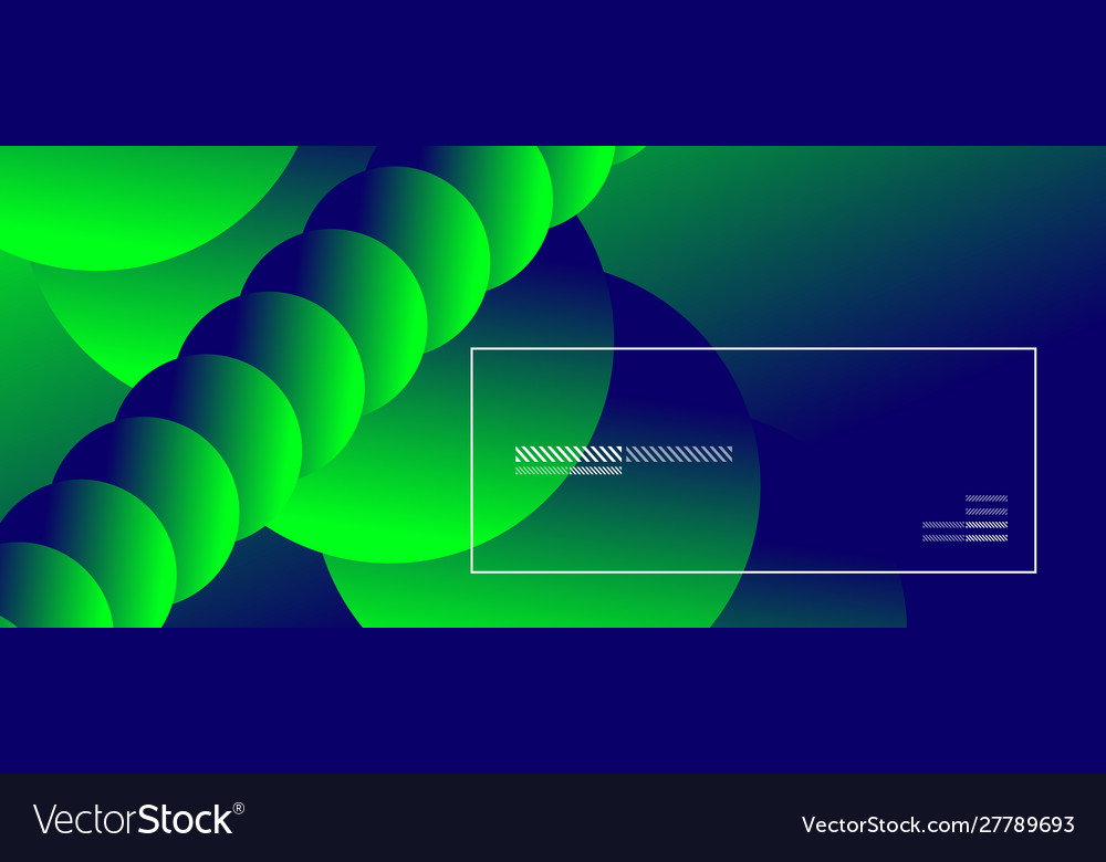 Simple abstract background with neon color circles vector image Simple abstract background with neon color circles