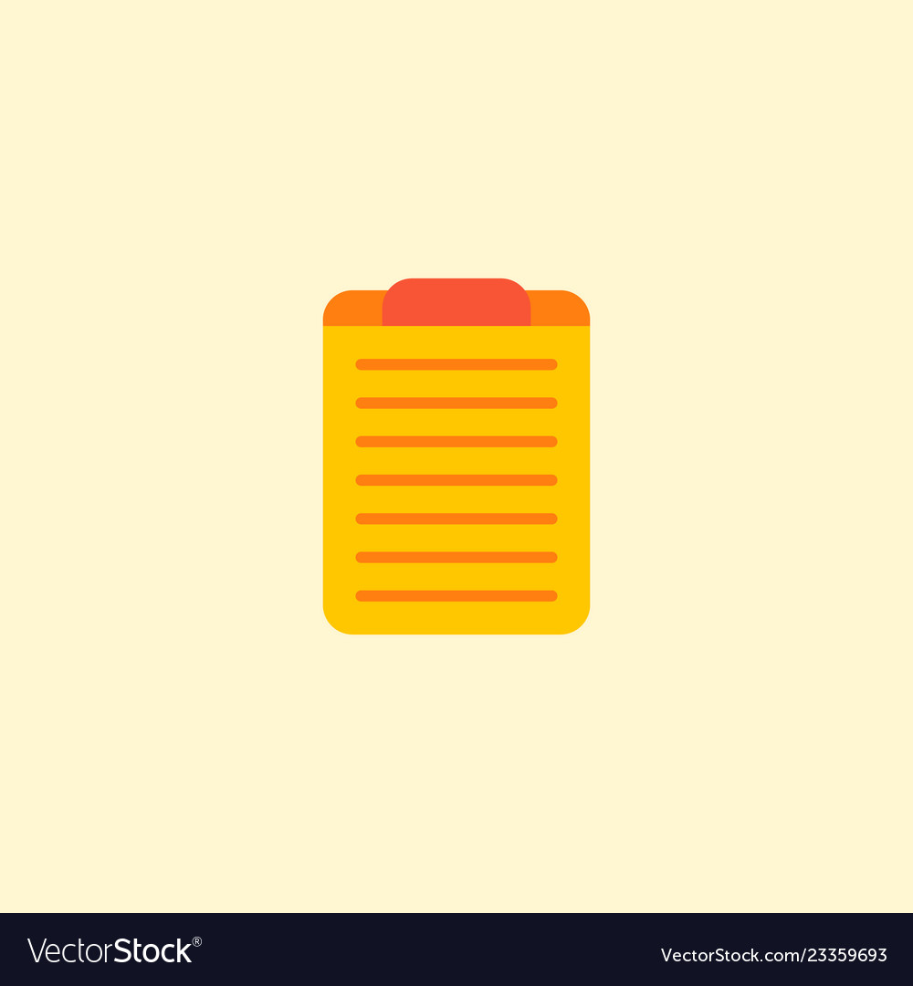Task board icon flat element vector image Task board icon flat element