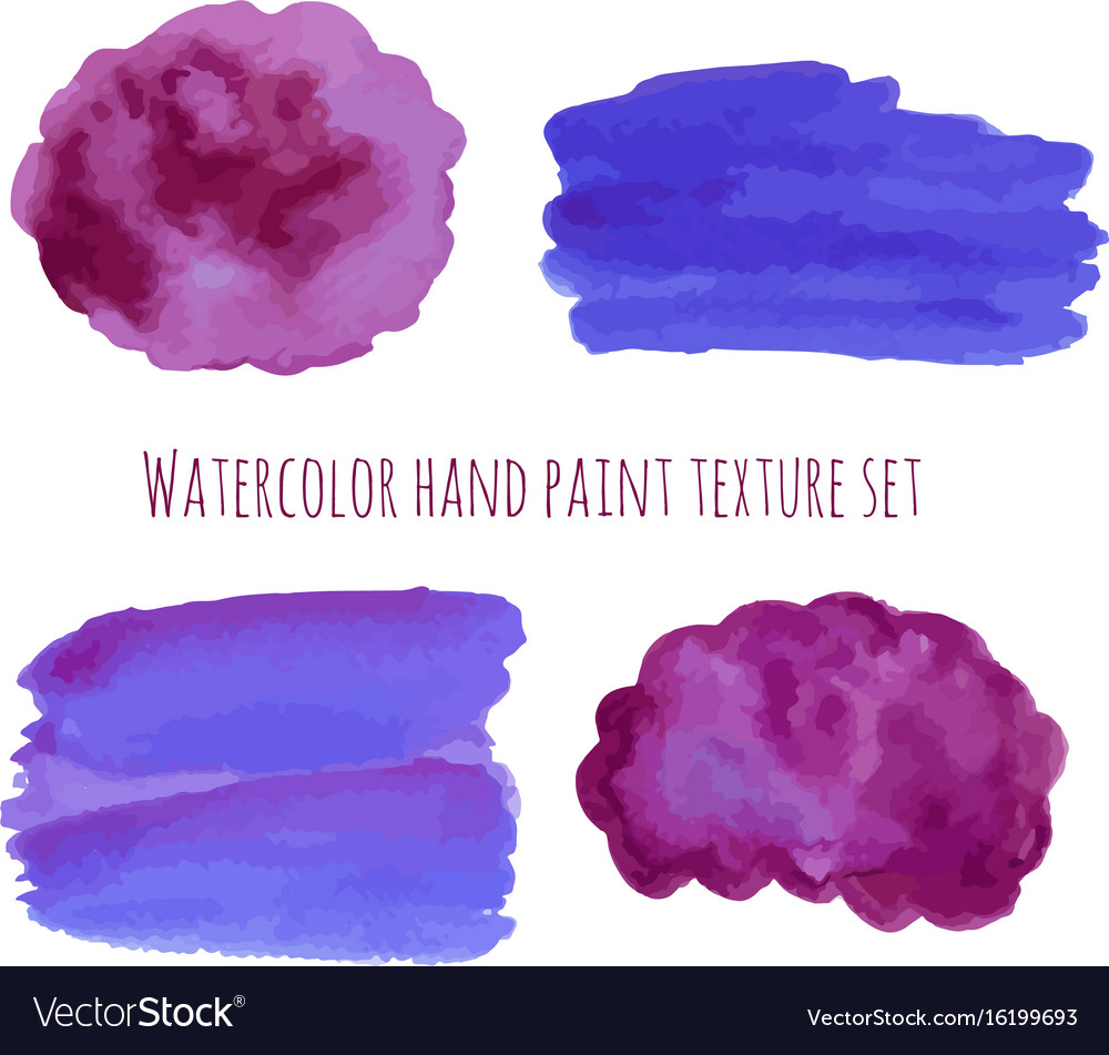 Watercolor abstrakte Designelemente in violett