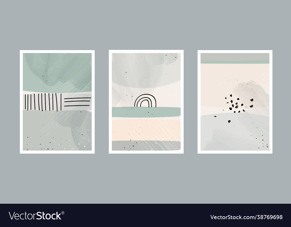 Abstract arts background with different shapes