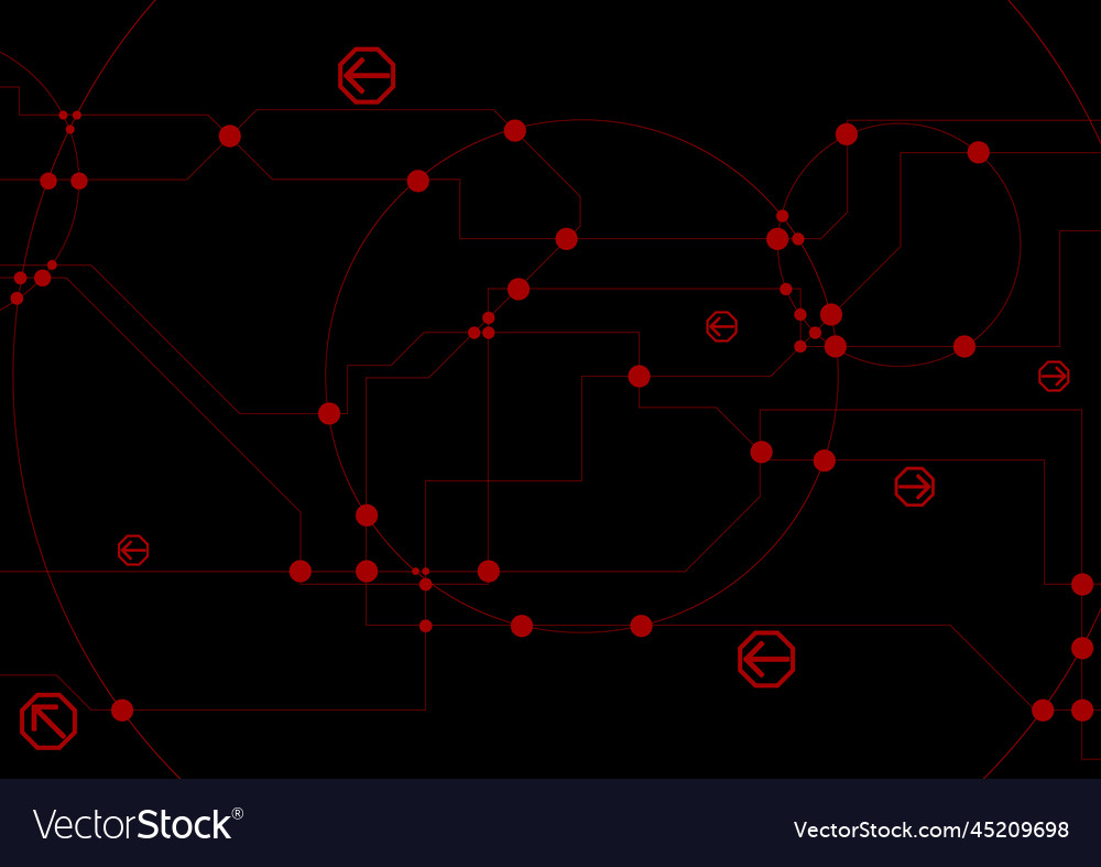 Abstract hi-tech background with circuit board vector image Abstract hi-tech background with circuit board