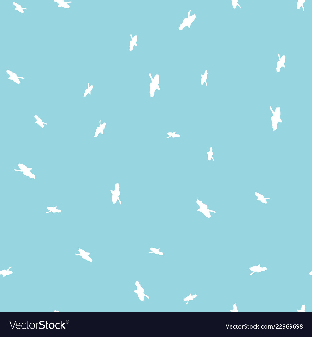 Bird seamless pattern color vector image Bird seamless pattern color