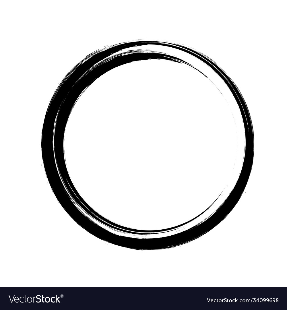 Black Enso Circle Symbol