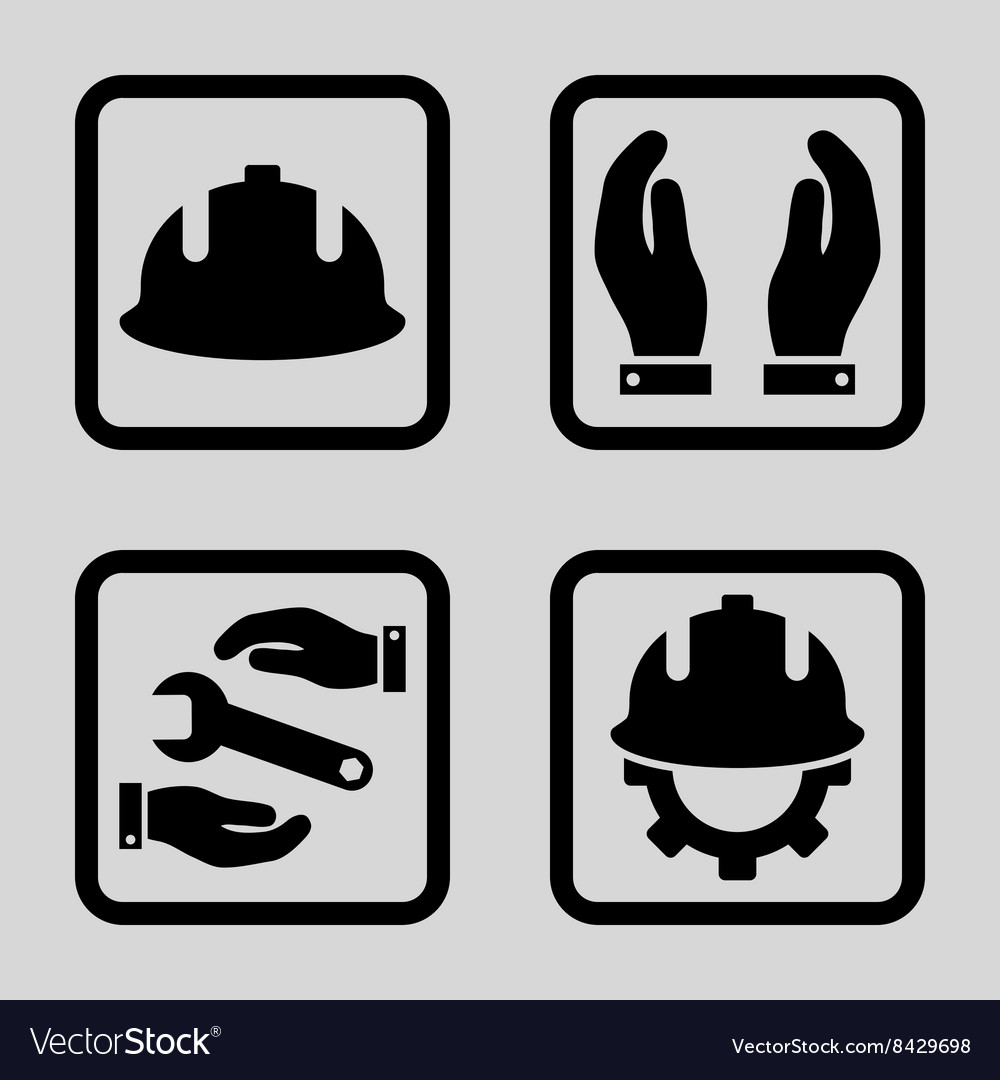 Development flat squared icon