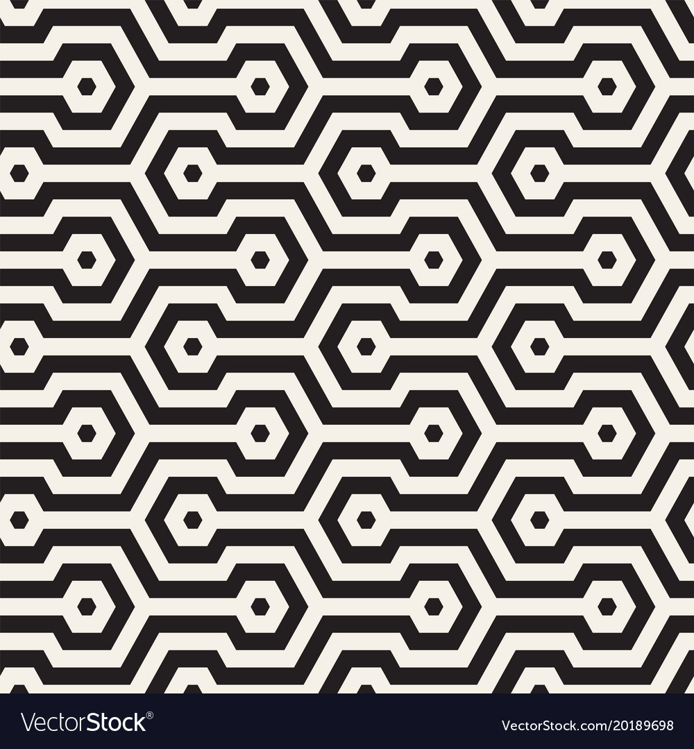 Modern Hexagonal Stripe Pattern