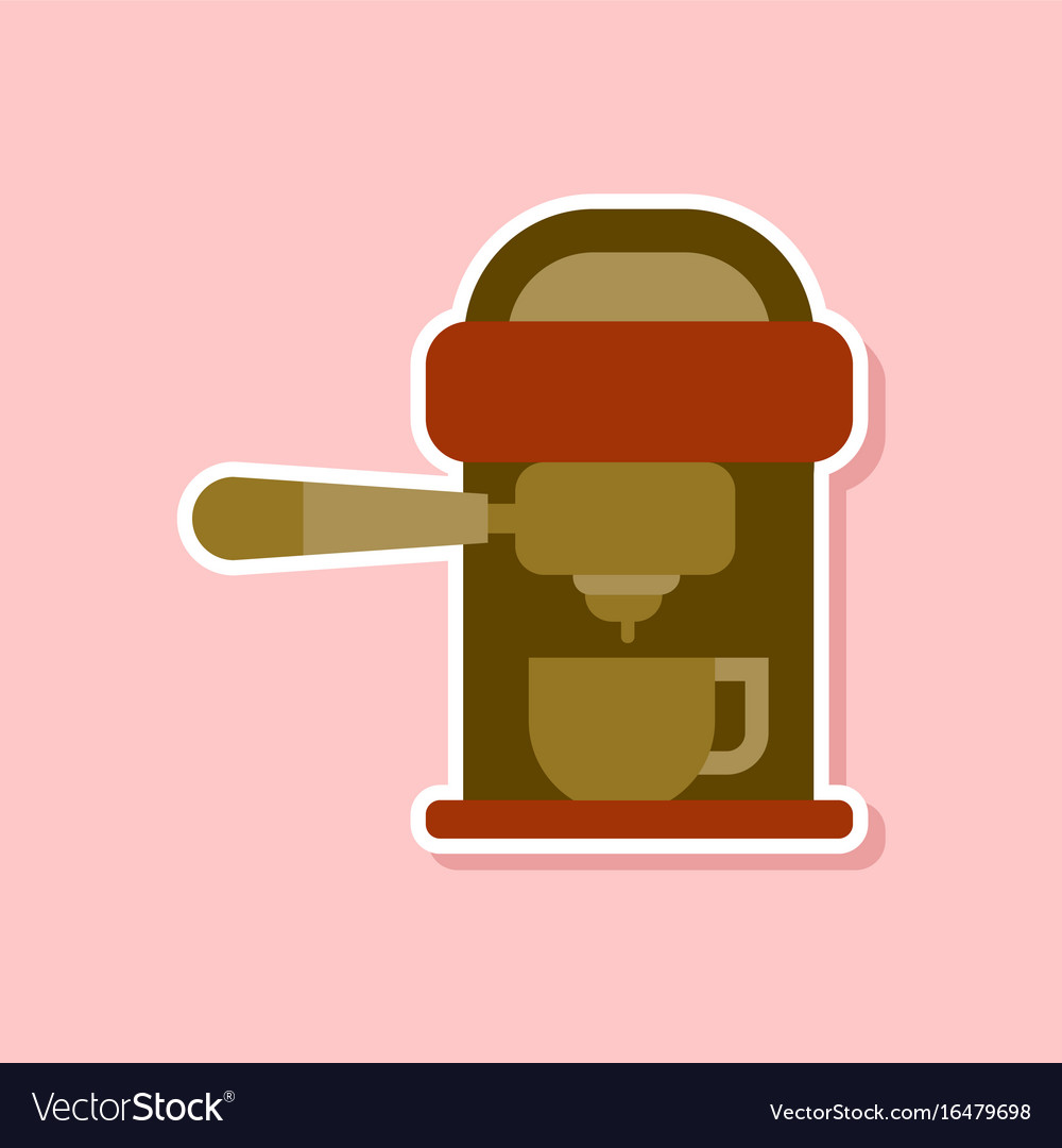 Paper sticker on stylish background coffee