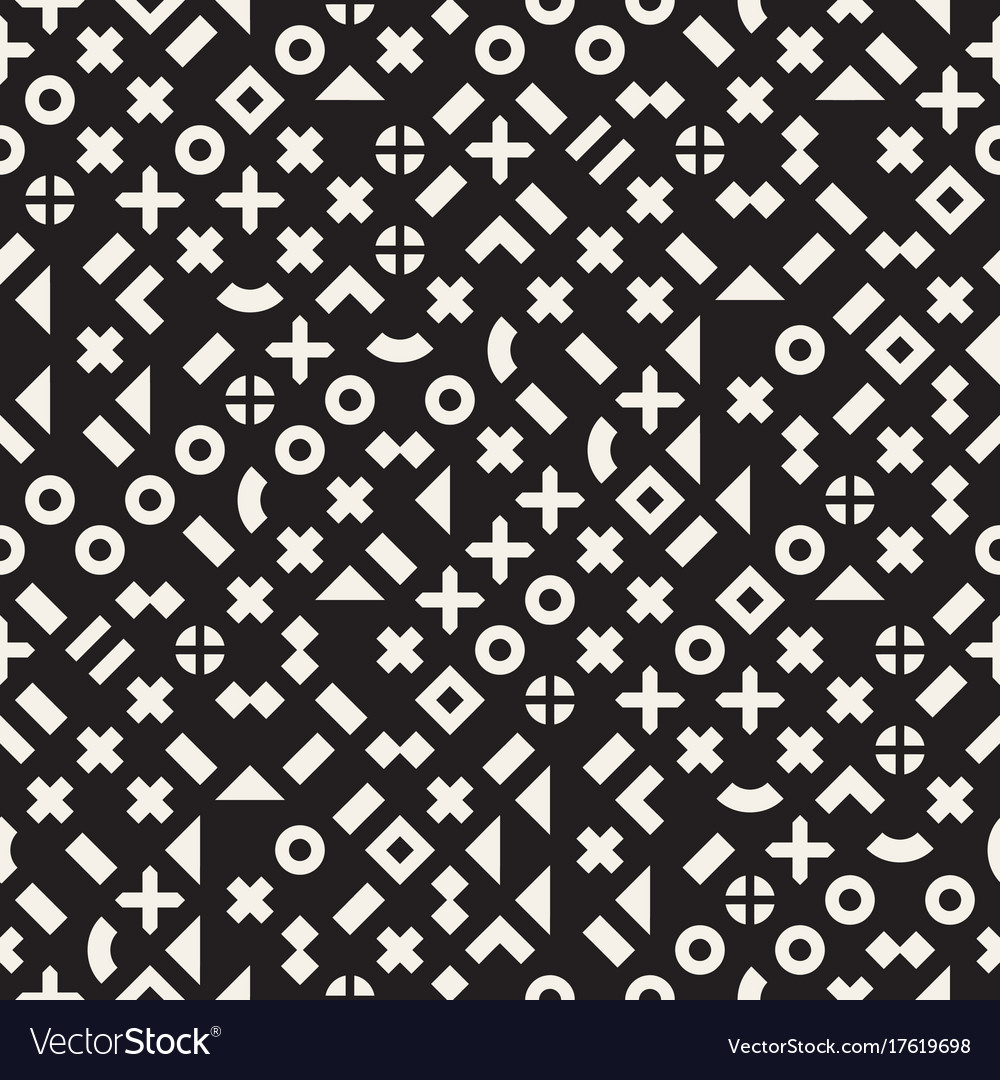 Random shapes seamless pattern modern