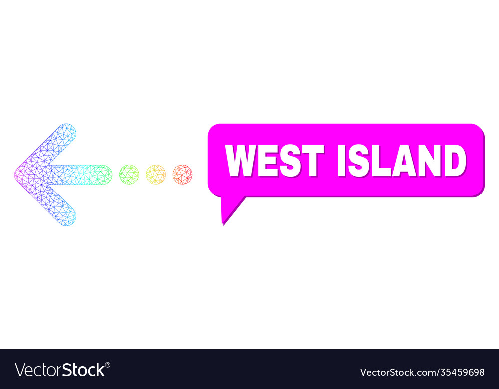Spectrum net gradient send left icon and west vector image Spectrum net gradient send left icon and west