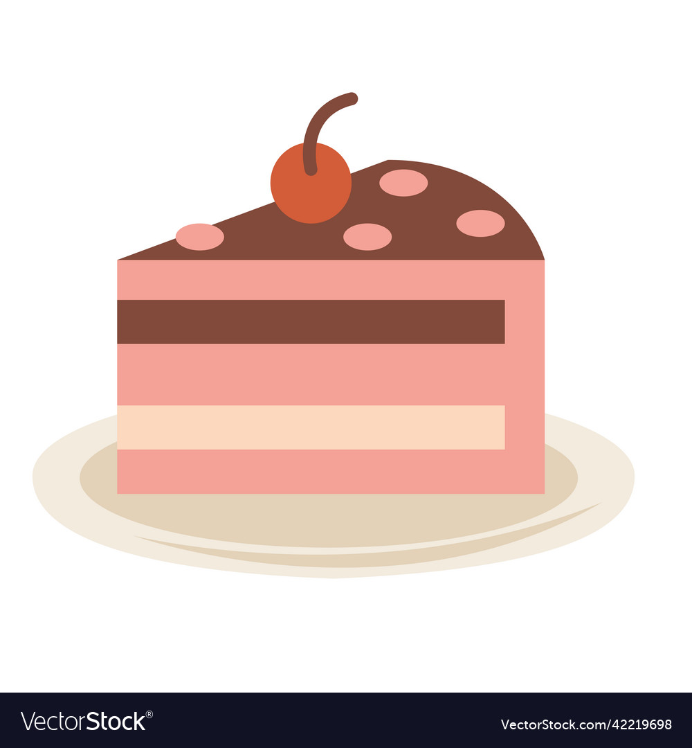 Sweet cake portion