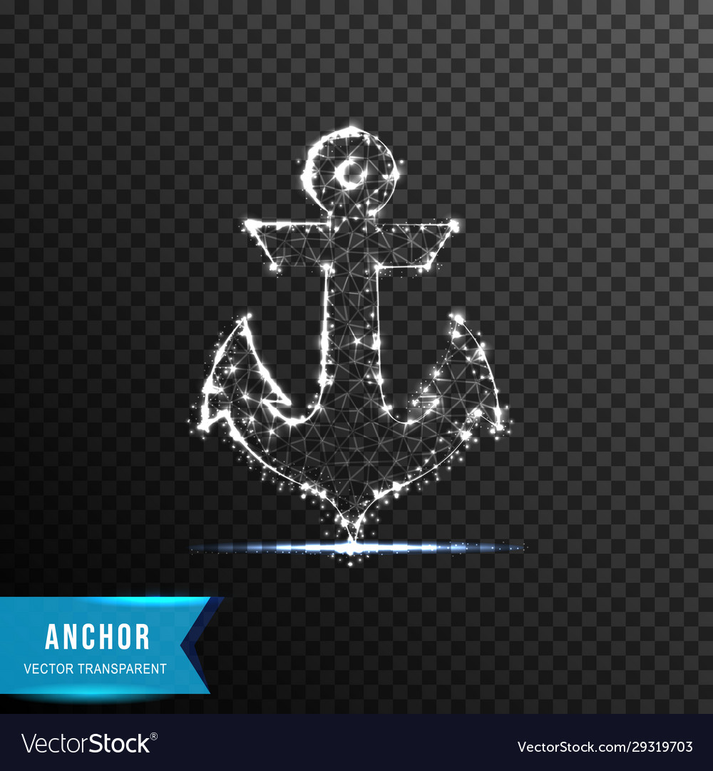 Anchor from connecting dot and line light effect