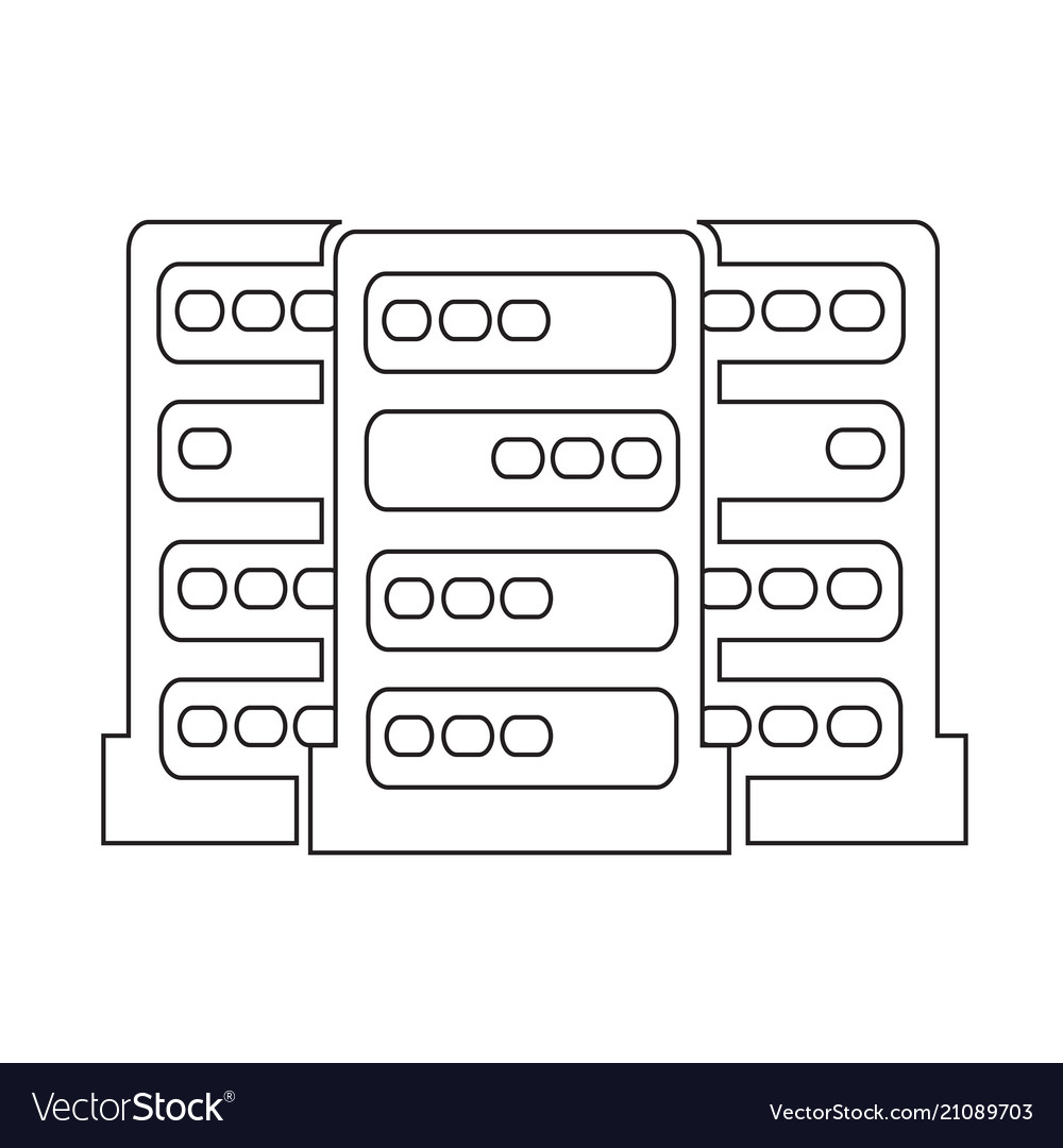 Computer server icon Vector Image Computer server icon