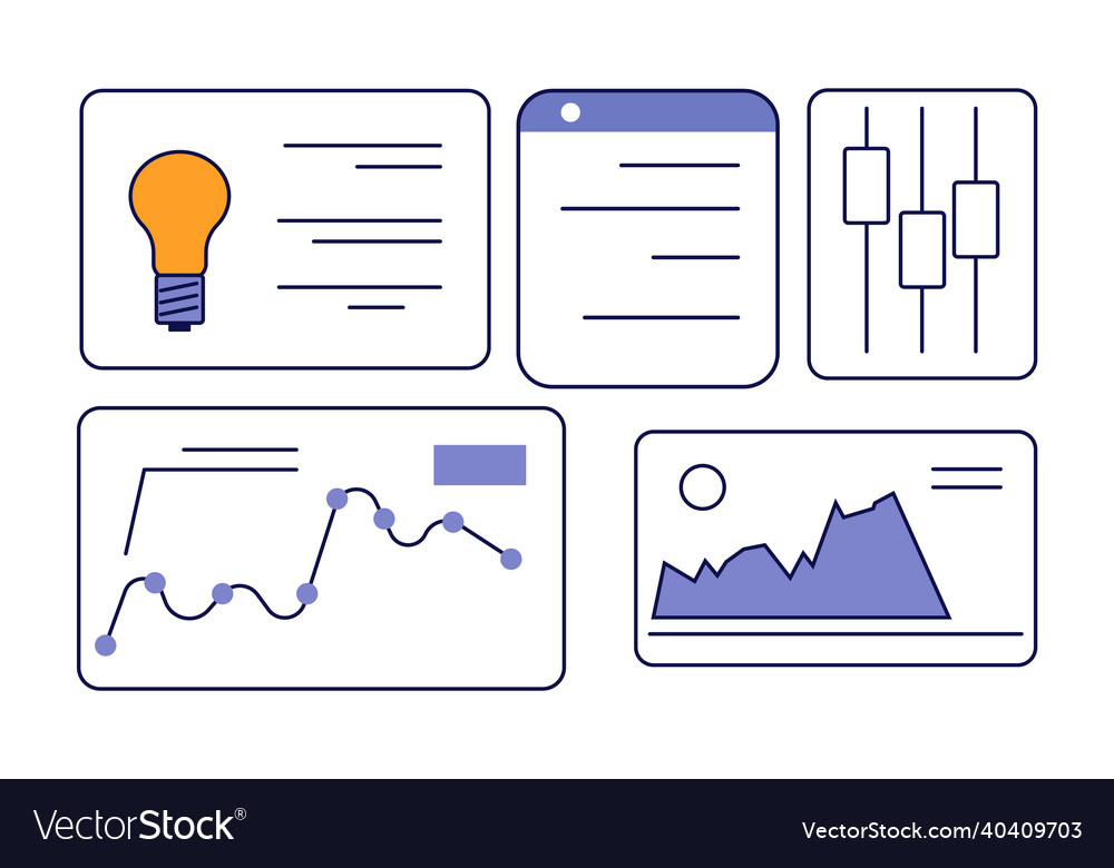 Dashboard icon interface screen concept data