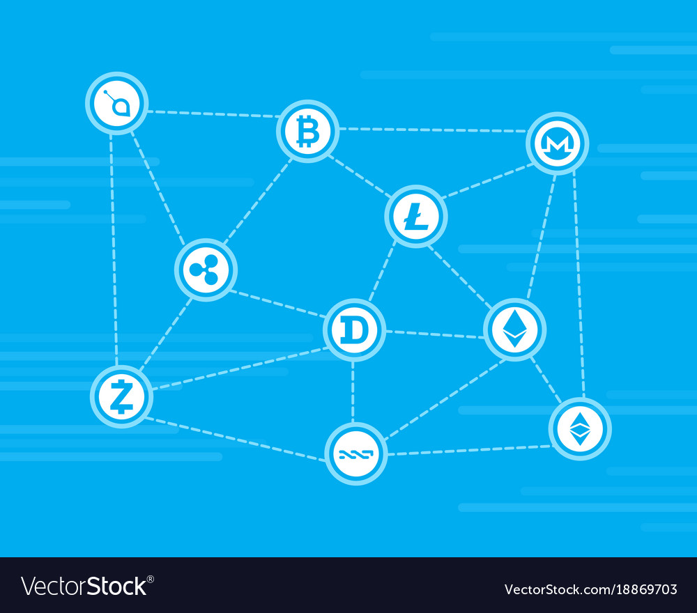 Design block chain style background