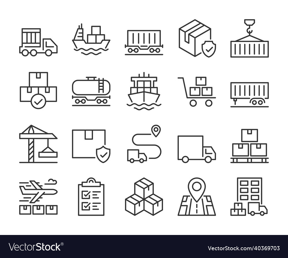 Freight Transportation Icons