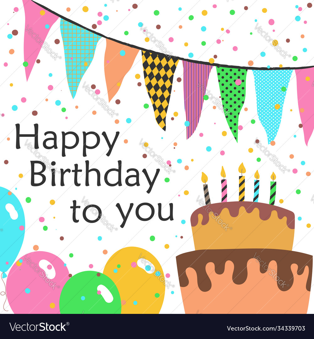 Happy birthday to you greeting card