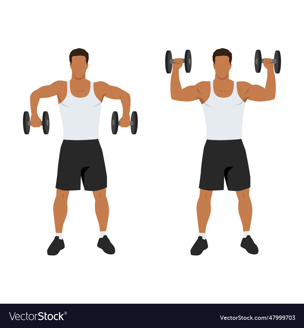 Man scarecrow arms elbow shoulder rotations Vector Image