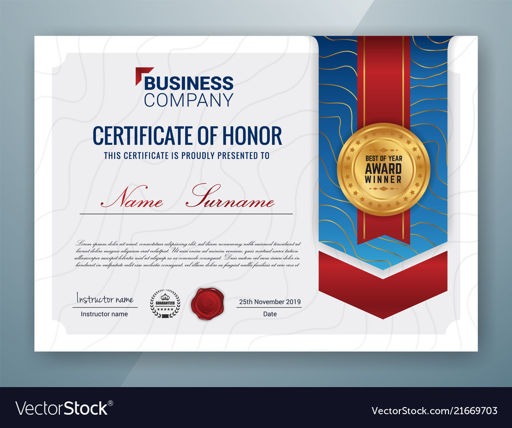 Multipurpose professional certificate template