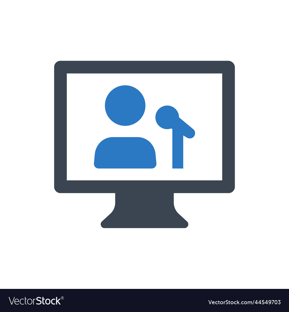 Online lecture icon