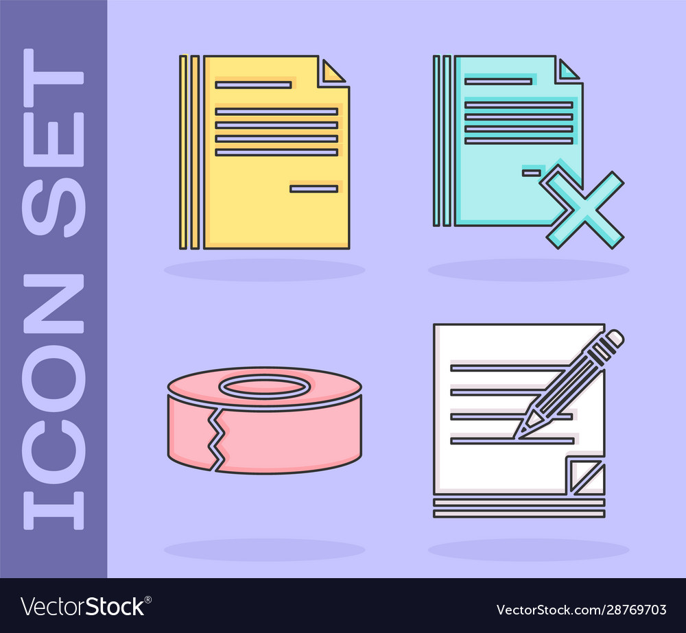 Set blank notebook and pencil with eraser file Vector Image Set blank notebook and pencil with eraser file