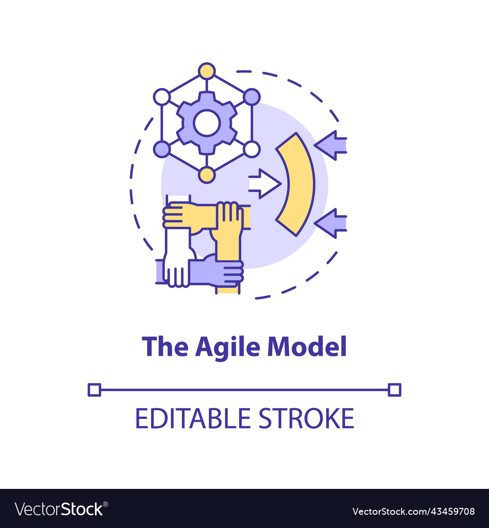 Agile model concept icon