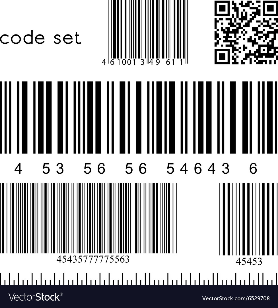 Barcode Set Royalty Free Vector Image - Vectorstock