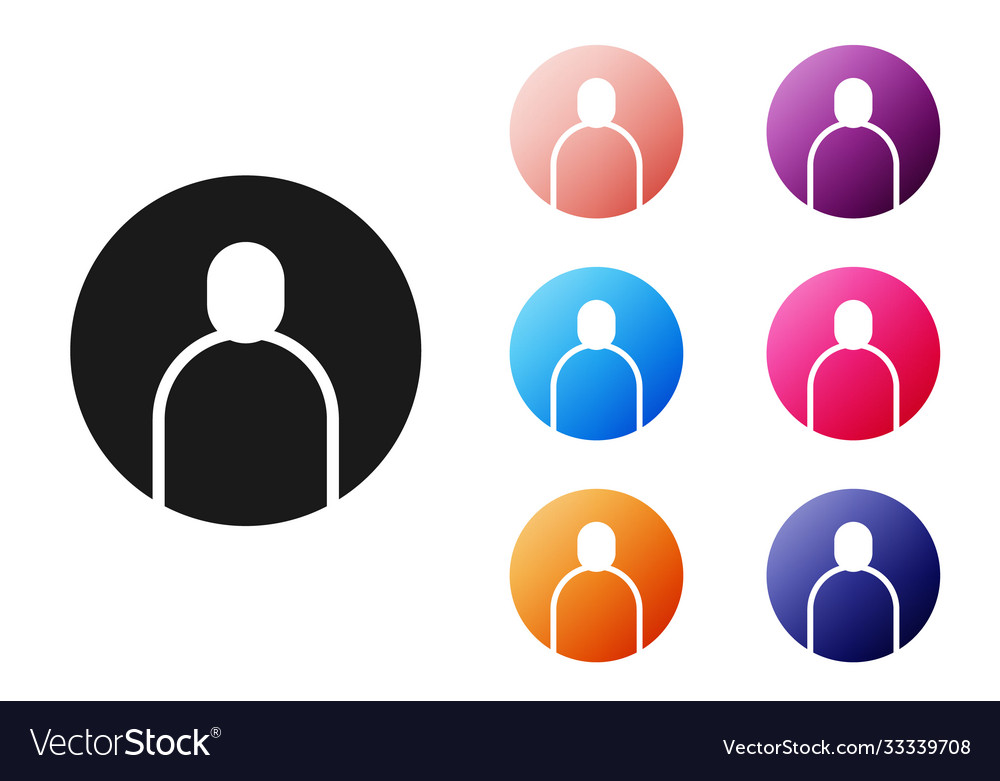 Black create account screen icon isolated on white