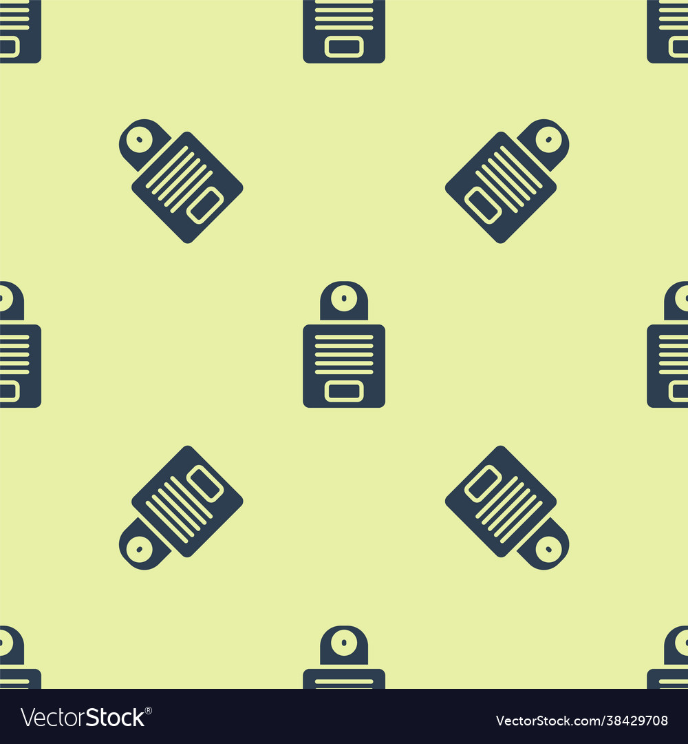 Blue intercom icon isolated seamless pattern vector image Blue intercom icon isolated seamless pattern