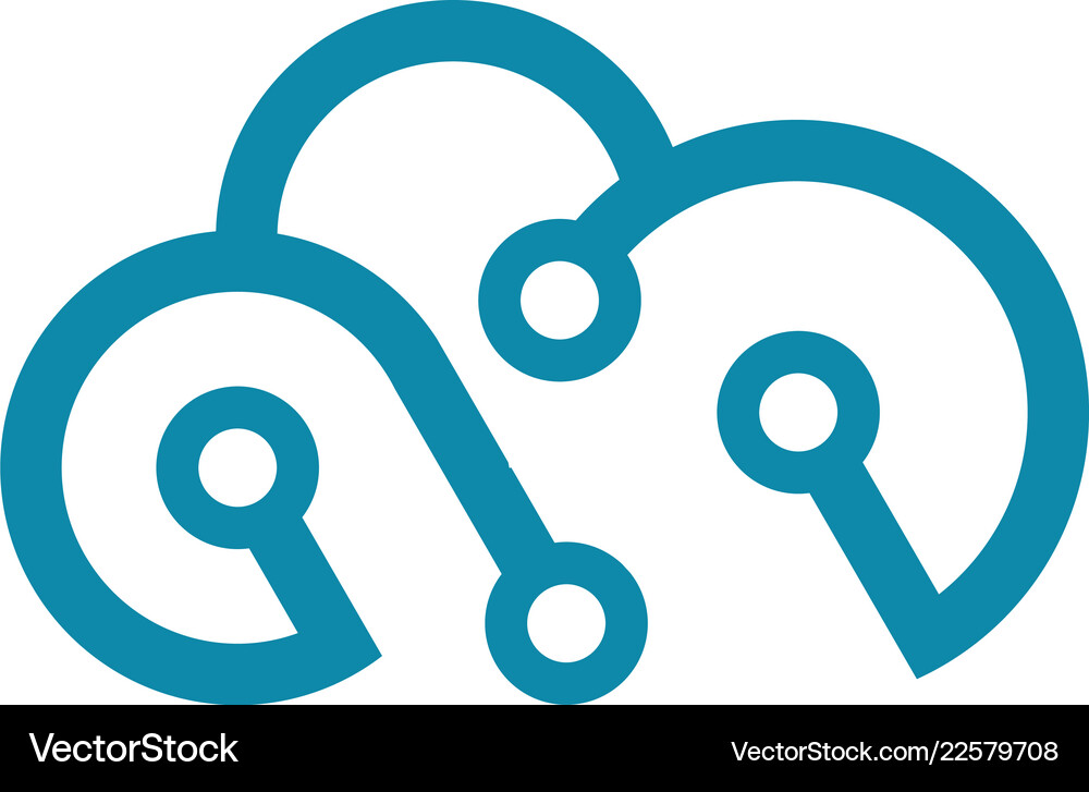 Cloud logo Royalty Free Vector Image - VectorStock