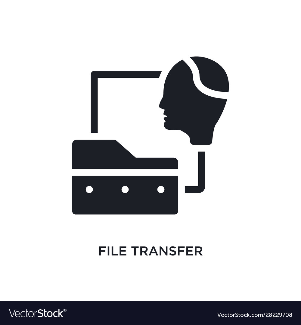 File transfer isolated icon simple element from