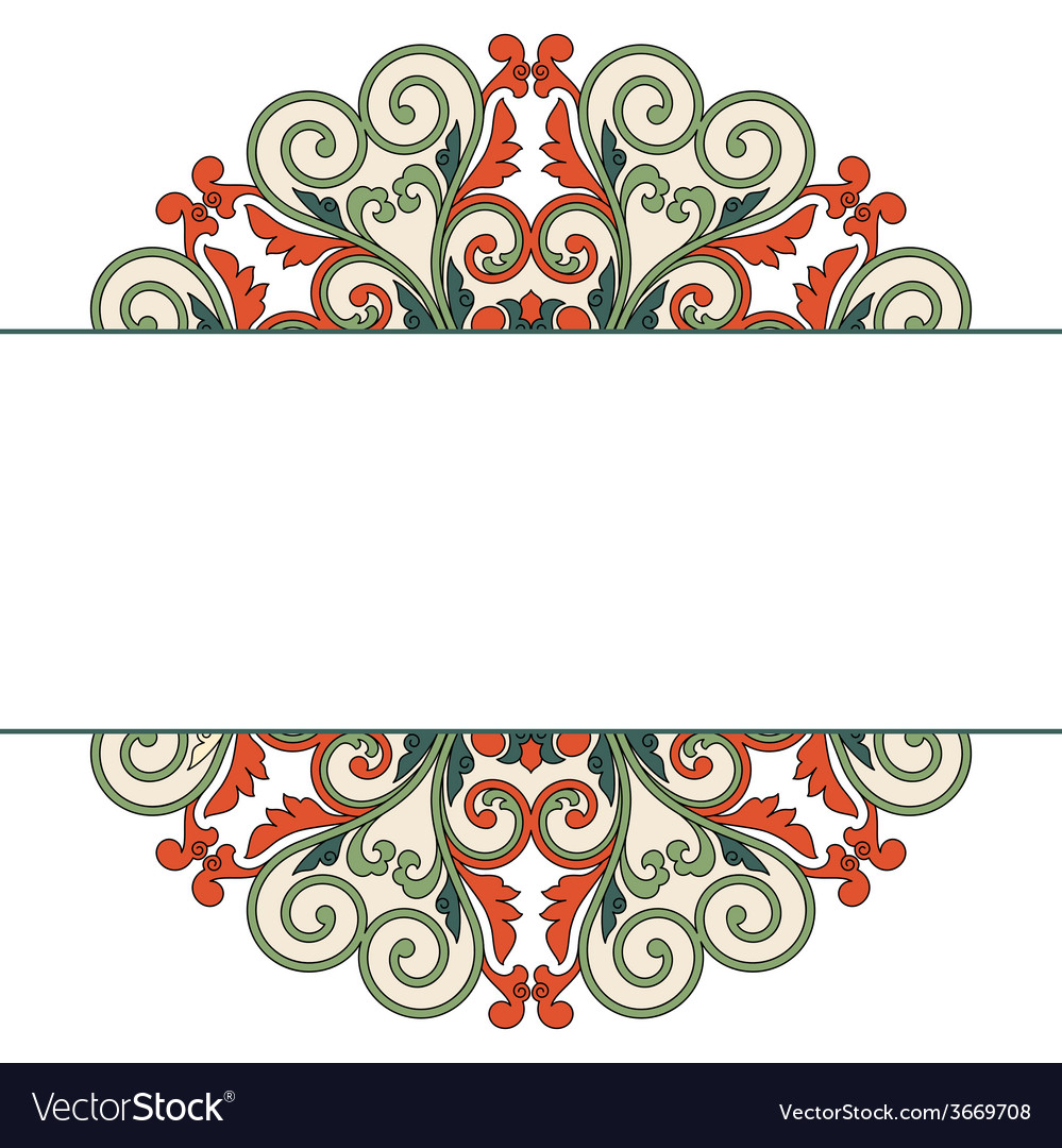 Floral oriental pattern Royalty Free Vector Image