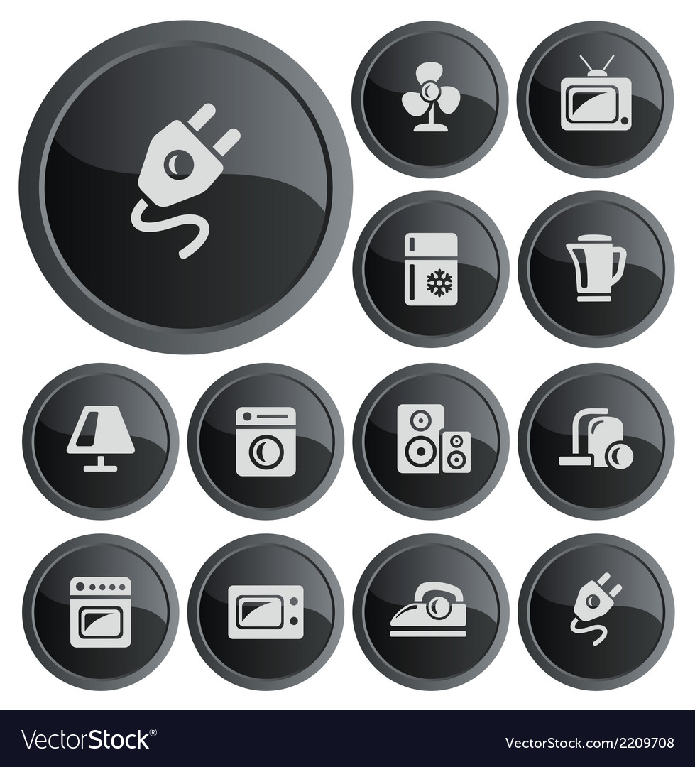 Home electronics buttons