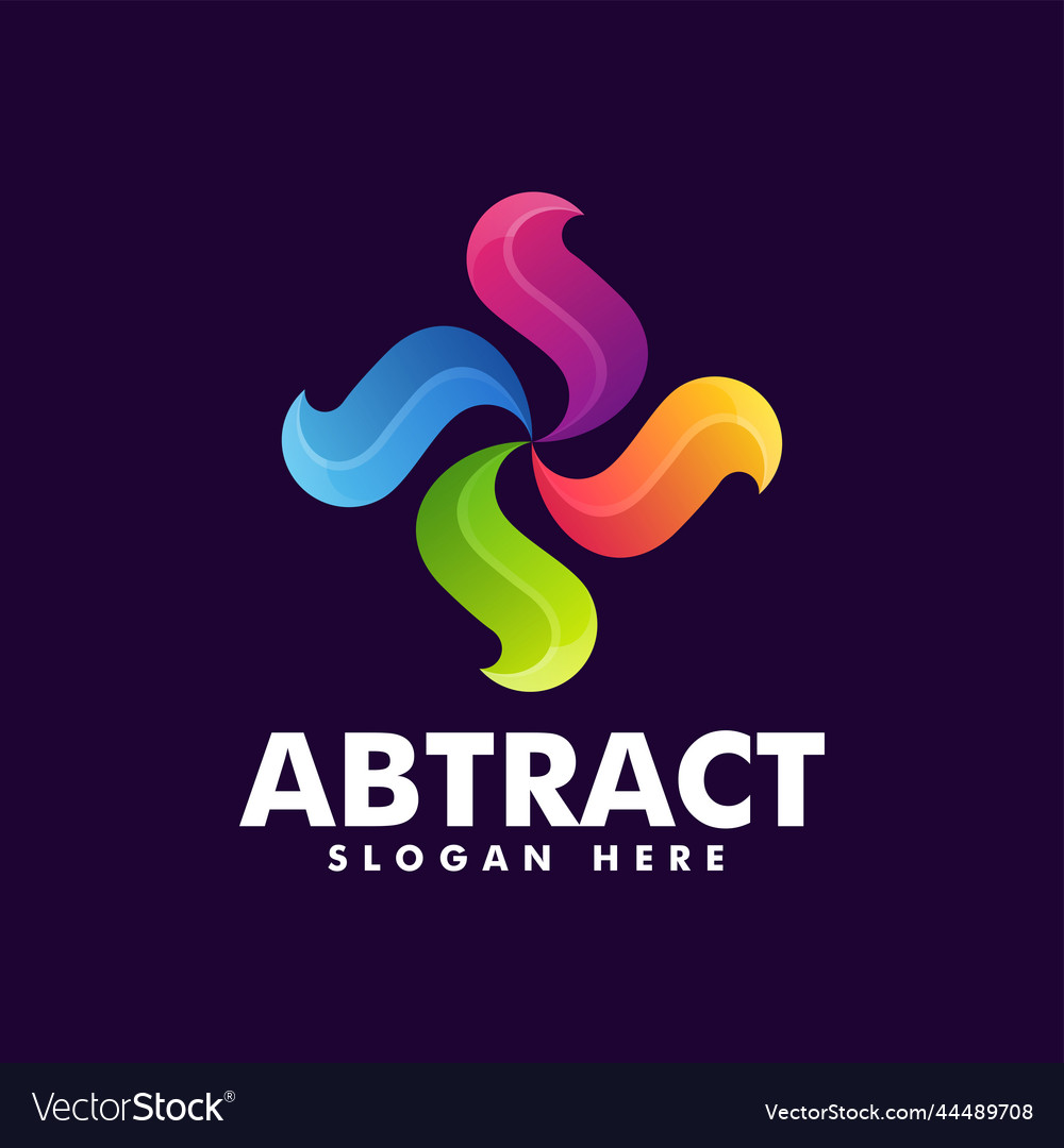 Logo abstract gradient colorful style