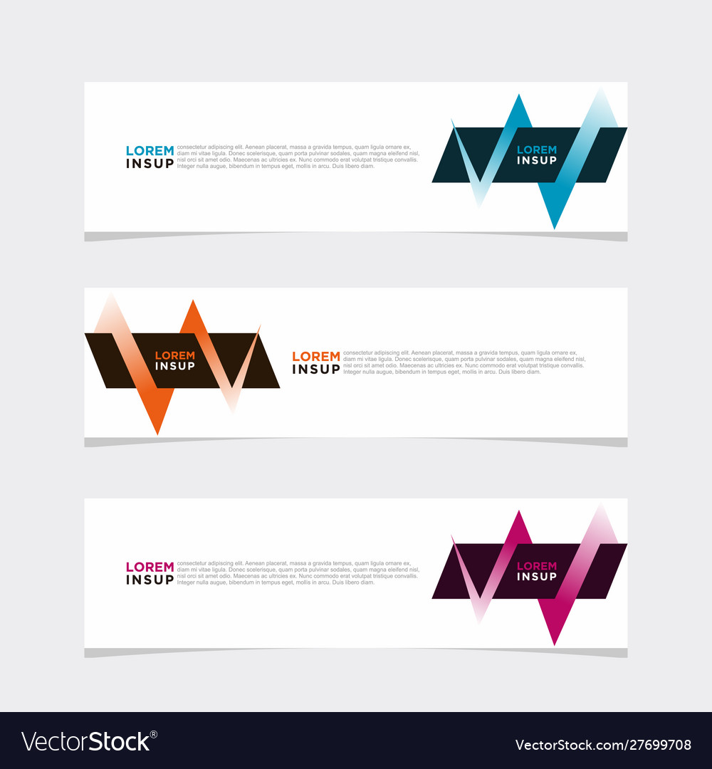 Modern banner web background abstract design