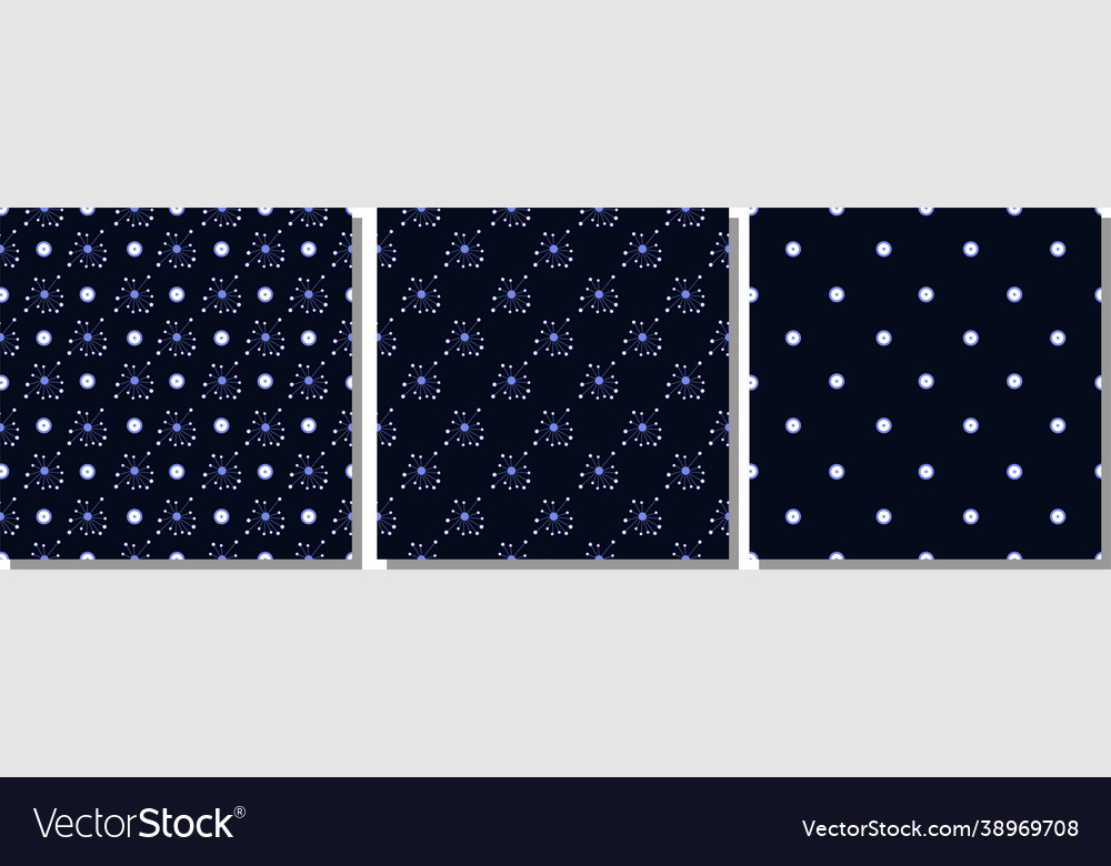 Set geometric seamless patterns with arranged vector image Set geometric seamless patterns with arranged