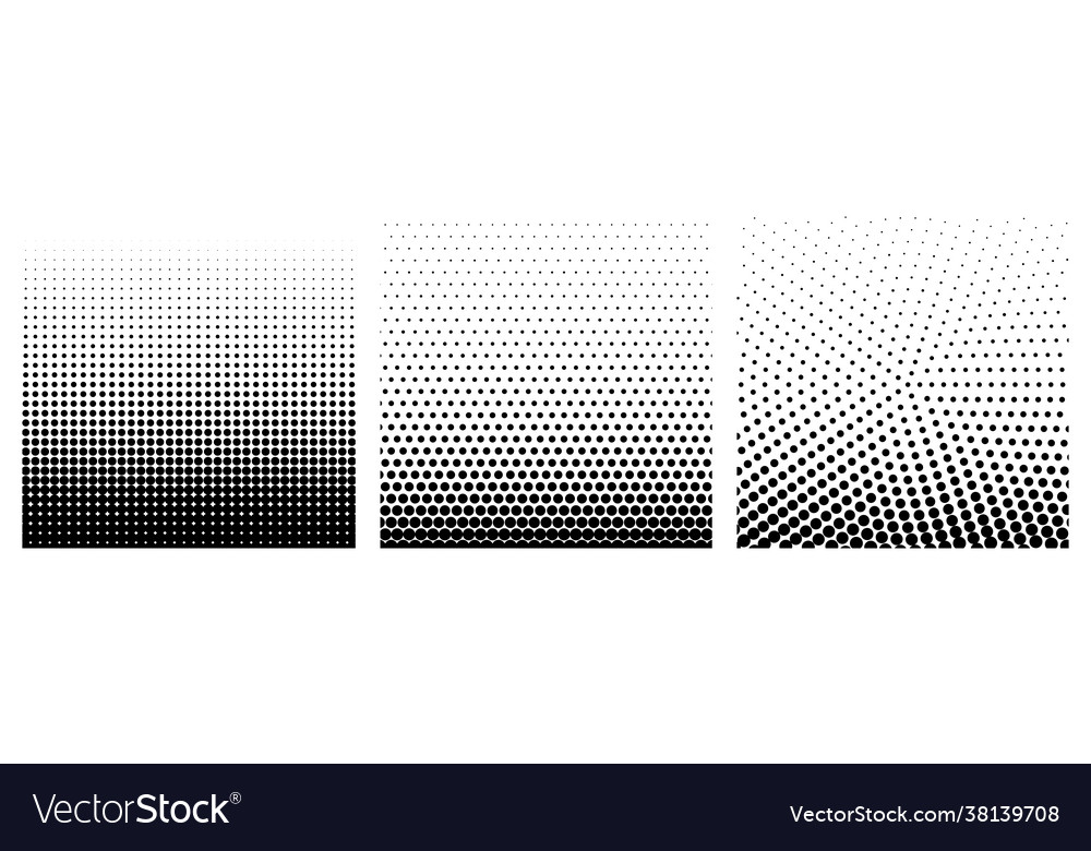 Set halftone element monochrome abstract